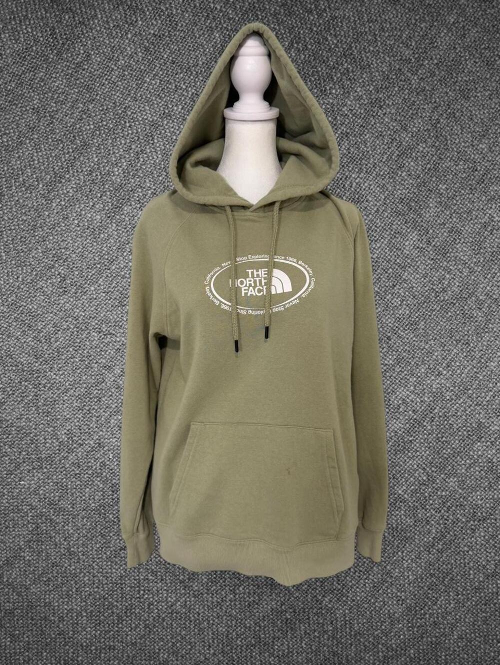 The North Face Women’s Sage Green Logo Pullover Hoodie Small - Picture 3 of 8